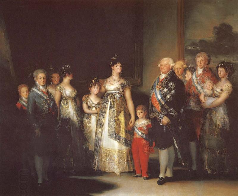 Francisco Goya Charles IV with his family oil painting picture